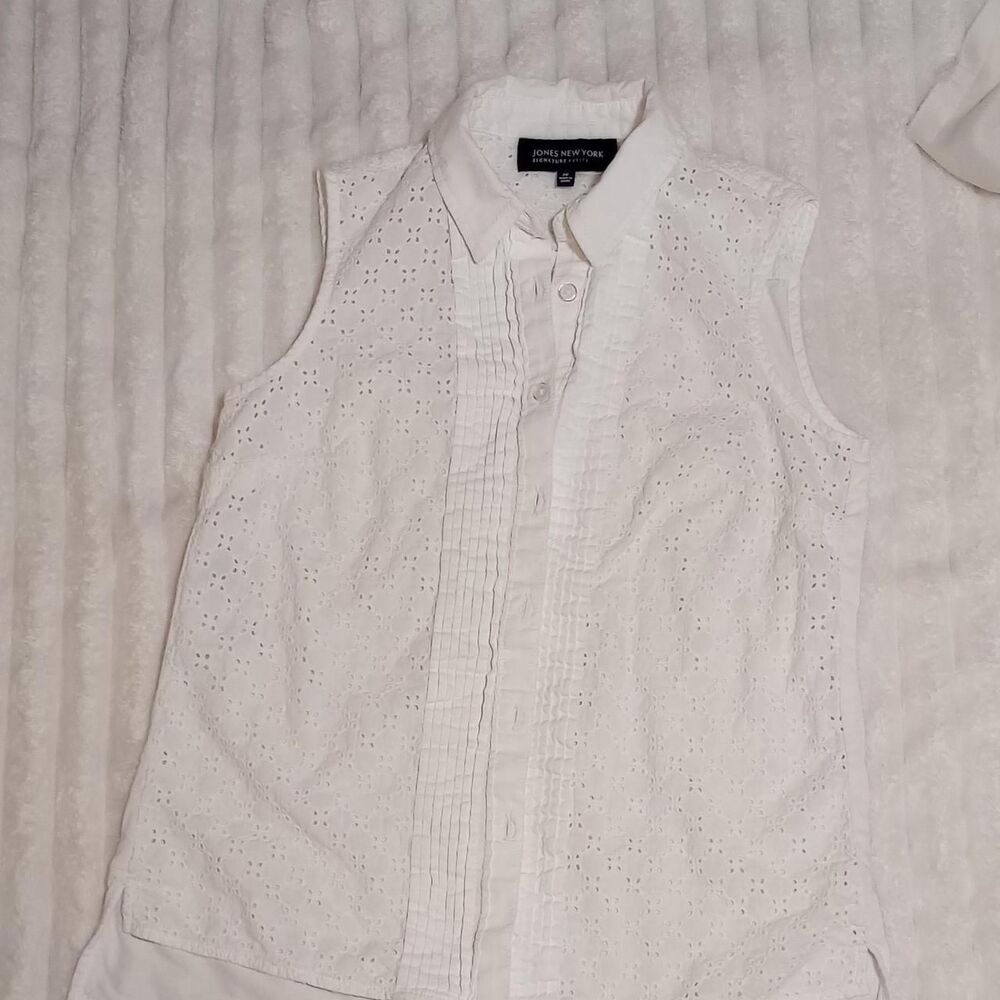 Jones-new-york Women's White Blouse